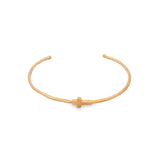 Minimalist Cross Open Bangle Cuff Bracelet