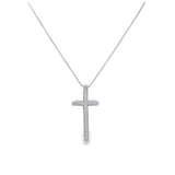 Cross Crucifix Necklace With CZ Stones (G98)