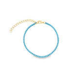 1mm Colorful Enamel Box Bracelet (I325)