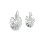 18K Gold Filled Clam Abstract Style Stud Earrings (L453)