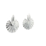 18K Gold Filled Clam Abstract Style Stud Earrings (L453)