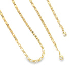 Gold Mariner Link Necklace (H199A)