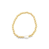 Pearl Stretchy Bead Bracelet (I546)