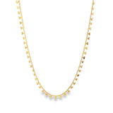 18K Gold Filled Dangle Heart Choker (G111)