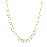 18K Gold Filled Dainty Fringe Choker Chain (G48)