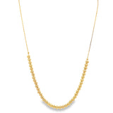 18K Gold Filled 4mm Bead Designed Choker (G7)