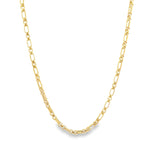 Rounded Figaro Inspired Box Chain (F264A) (I35)
