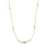 Beaded Cable Chain Necklace (H153)