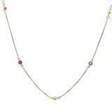 Gold Filled Color Disc Belly Chain