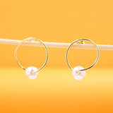 18k Gold Filled Pearl Earrings (K349)