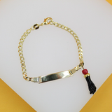 Gold Filled Azabache Beaded Bracelet
