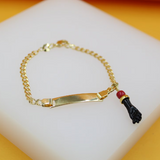 Gold Filled Azabache Beaded Bracelet