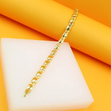 Two Toned Filled Gold Heart Set