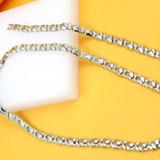 Two Toned Filled Gold Heart Set