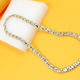 Two Toned Filled Gold Heart Set
