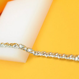 Rhodium Filled Gold Heart Set