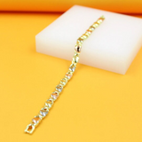 Two Toned Filled Gold Heart Set