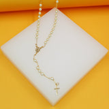 Catholic Gold Rosary With Crucifix (F39A)
