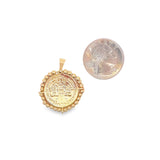 18K Gold Filled Saint Pendant (A293)