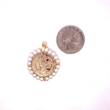 18K Gold Filled Saint Pendant (A293)