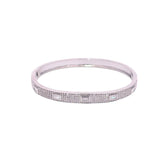 CZ Paved Stone Bangle Bracelet (B115)