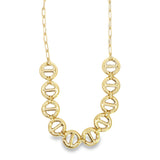 Round Puffy Mariner Light weight Link Bracelet (H201)(I559)