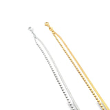 Herringbone Snake and Disc Chain - Necklace/Bracelet (H242)(I592)