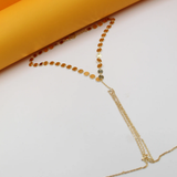 Minimalist Body Chain With Neck Round Discs (XX10)