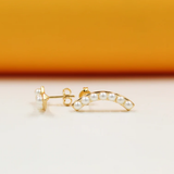 Pearl Curve Earrings