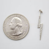 Gold 18K Fill Charm Lightning Bolt CZ (A215)