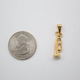 18K Gold Filled Trumpet Charm
