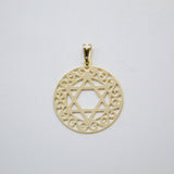 18K Gold Filled Delicate David Star Pendant