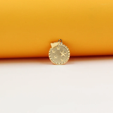 Midnight Stars Small Medallion Dainty Pendant Slim Pendant (A245)