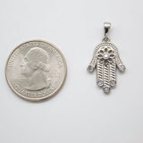 Dainty Gold Hamsa Hand Charm 18k Gold