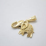 Small 18K Gold Filled Elephant Pendant