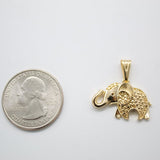 Small 18K Gold Filled Elephant Pendant