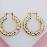 Thin Double Knot Lever Back Hoop Earrings (J92)