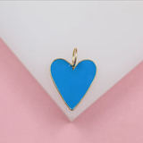 18K Gold Filled Large Heart Pendant (A234)
