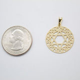 18K Gold Filled Delicate David Star Pendant