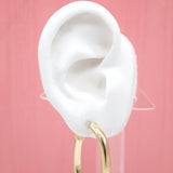 18K Gold Filled Open Hoop Earrings (J59)