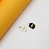 Gold Evil Eye Pendant With Textured Eye For 18K Gold Filled