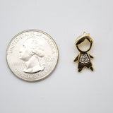 18K Gold Filled Girl & Boy Pendant (A13)