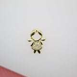 18K Gold Filled Girl & Boy Pendant (A13)