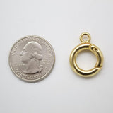 18K Gold Filled Open Circle Latch (XX14)