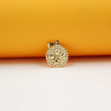 Ocean Turtle Puka Shell Star Fish Designed Medallion (A247)
