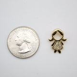 18K Gold Filled Girl & Boy Pendant (A13)