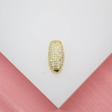 18K Gold Filled Necklace Pendant With Zirconia Stones