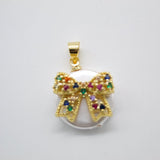 18K Gold Filled Colorful Rainbow