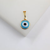 Red Evil Eye Enamel Charm Pendant | Gold Evil Eye Charm (A259)