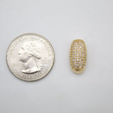 18K Gold Filled Necklace Pendant With Zirconia Stones